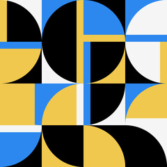 Bauhaus Abstract Vector Composition Design