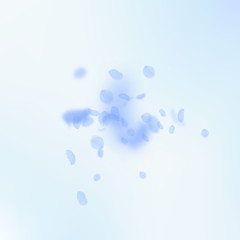 Dark blue flower petals falling down. Memorable ro