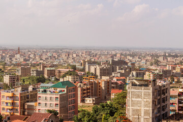 Fototapeta premium aerial view of a town