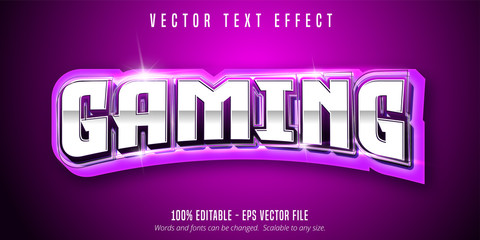 Gaming text, sport style editable text effect