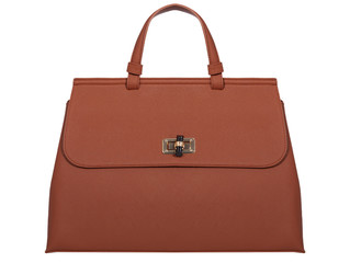 Women handbag isolated over white.