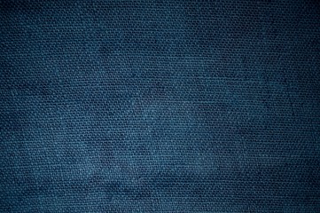 Jutesack Hintergrund mit blauer Farbe