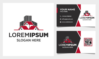 Real estate Logo Design with business card Template