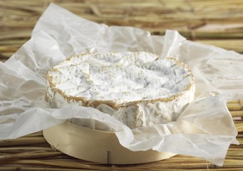 Fototapeta na wymiar Camembert, French Cheese made with Cow Milk in Normandy