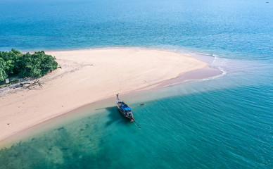 Aerial view of Koh Nok, island in the Andaman Sea between Phuket and Krabi Thailand