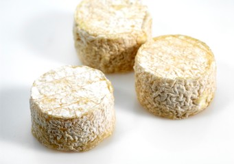 French Cheese Called Crottin, Cheese made with Goat Milk
