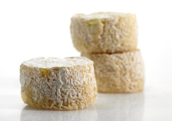 French Cheese Called Crottin, Cheese made with Goat Milk