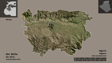 Aïn Defla, province of Algeria,. Previews. Satellite