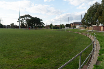 An AFL football oval in the suburbs of Melbourne