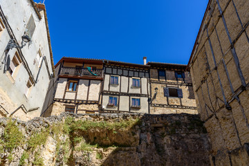 Fototapeta na wymiar Scenic view of medieval village of Frias in Burgos, Spain