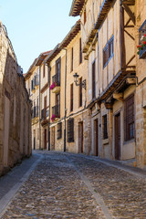 Fototapeta na wymiar Scenic view of medieval village of Frias in Burgos, Spain