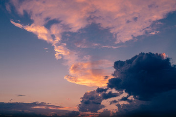 sunset in the clouds