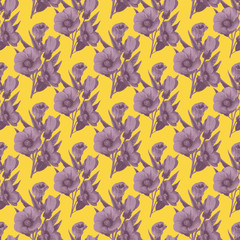 seamless pattern with flowers