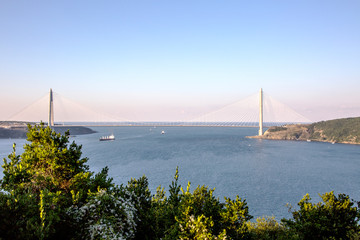Yavuz Sultan Selim Bridge or Third Bosphorus Bridge is a bridge built on the north side of the Bosphorus overlooking the Black Sea. Istanbul Turkey