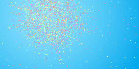 Festive confetti. Celebration stars. Colorful star