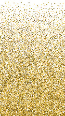 Round gold glitter luxury sparkling confetti. Scat