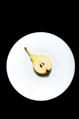 pear on a plate