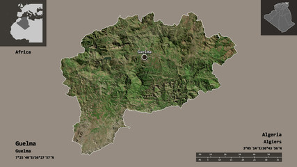 Guelma, province of Algeria,. Previews. Satellite