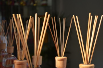 incense sticks in a buddhist temple