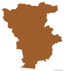 Mila, province of Algeria, on white. Pattern