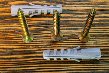 Steel dowels for installation. Anchors for fixing to a concrete wall