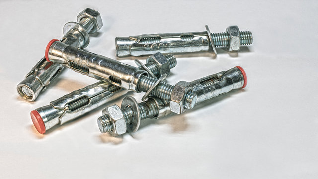 Steel dowels for installation. Anchors for fixing to a concrete wall