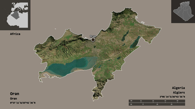 Oran, province of Algeria,. Previews. Satellite