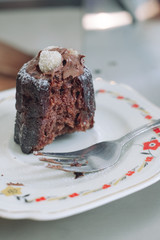 chocolate cake on a plate