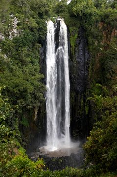 Karura Falls, 143 meters High, Aberdares Park in Kenya