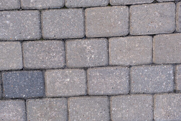 close-up of concrete pavement