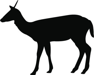 deer silhouette vector