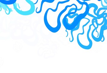 Obraz premium Light BLUE vector texture with abstract forms.
