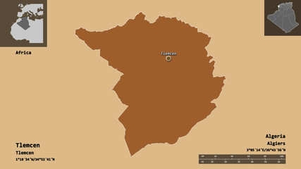 Tlemcen, province of Algeria,. Previews. Pattern