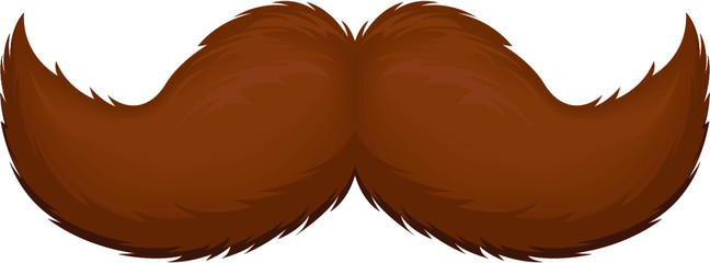 vector illustration of a mustache