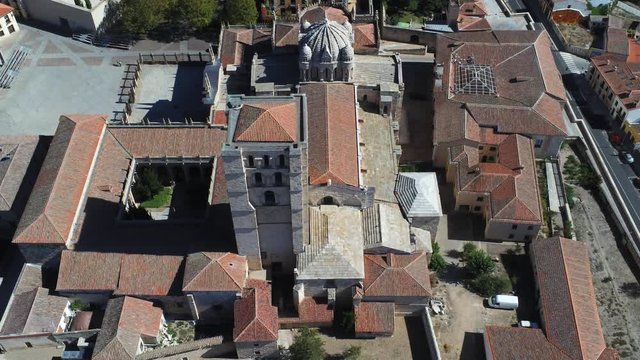 Zamora. Historical city of Spain. Aerial Drone Footage