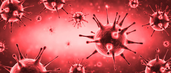 New covid-19 conoravirus outbreak. 3D illustration