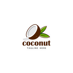 coconut logo template design vector
