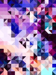 Fototapeta premium Abstract Colorful Geometrical Artwork,Abstract Graphical Art Background Texture,Modern Conceptual Art, Synthwave Aesthetic Poster Print,3D Rendering,3D Illustration 