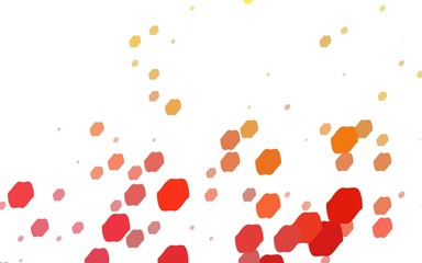 Dark BLUE vector pattern with colored spheres. Geometric sample of repeating circles on white background in halftone style.