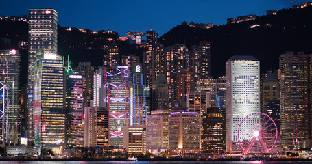 Hong Kong city night