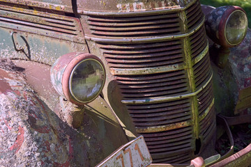 vintage car headlight