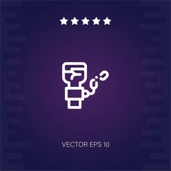 arrested vector icon modern illustration