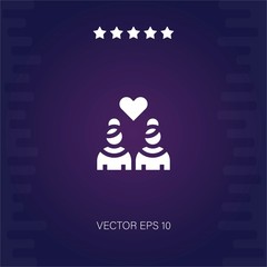 girlfriend vector icon modern illustration