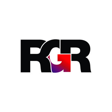 Letter RGR simple monogram logo design