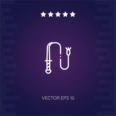 whip vector icon modern illustration