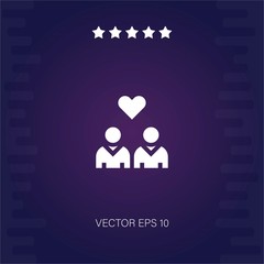 gay vector icon modern illustration