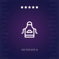 apron vector icon modern illustration