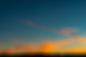 sunset sky with clouds