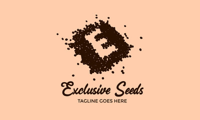 Exclusive Seeds Logo - Abstract Letter E Icon Design Vector