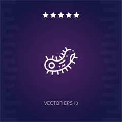 Obraz premium bacteria vector icon modern illustration